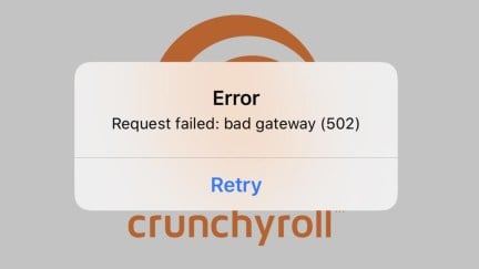 Fixing a Bad Gateway Error 502 Error at Crunchyroll