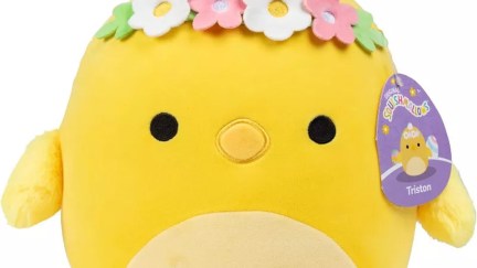 Easter Squishmallow Tristan the Chick with flower crown