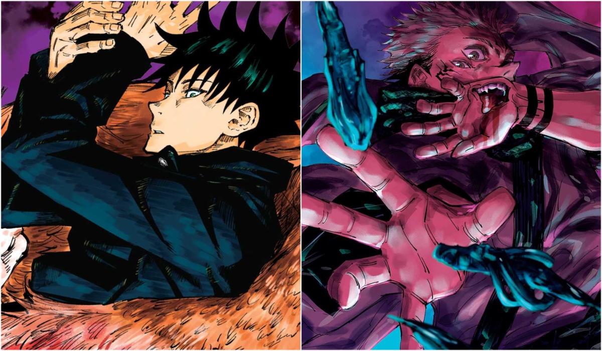 Megumi manga cover, Volume 2 of Jujutsu Kaisen Manga and Sukuna manga cover, Volume 14 of Jujutsu Kaisen manga