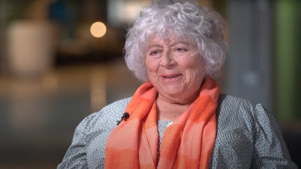 Miriam Margolyes in an interview with NZTV's 1News