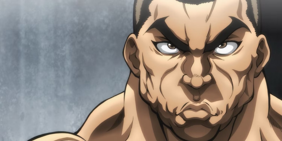 Sea King Retsu frowning in "Baki"