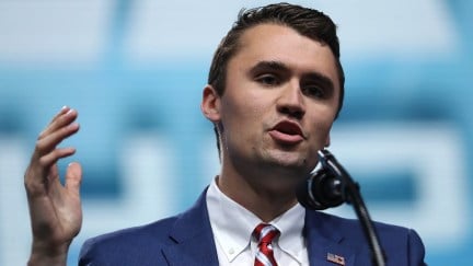 Charlie Kirk speaking at the NRA-ILA Leadership Forum in 2018