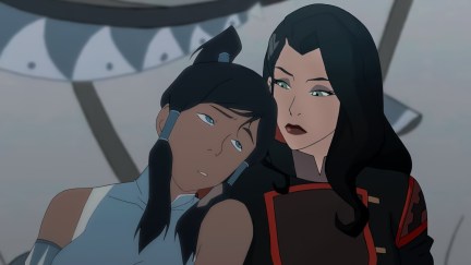 Korra and Asami (Korrasami) in The Legend of Korra