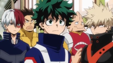 Izuku, Shoto, and Katsuki from My Hero Academia Season 7 Trailer