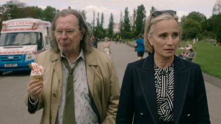 Gary Oldman and Kristin Scott Thomas in Slow Horses