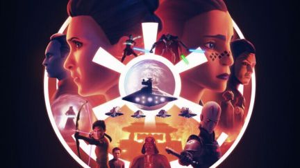 'Star Wars: Tales of the Empire' promotional poster, featuring Thrawn, Barriss Offee, and Morgan Elsbeth