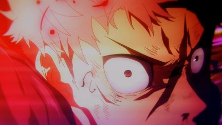 Yuji attacks Mahito with a Black Flash in Jujutsu Kaisen Season 2