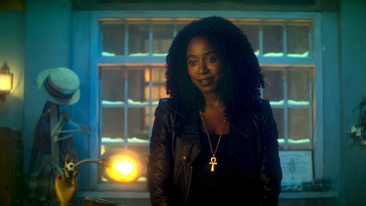 Death (Kirby Howell-Baptiste) smiles in Dead Boy Detectives.