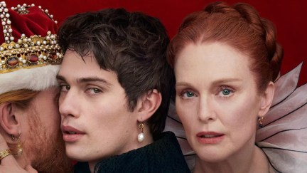 Nicholas Galitzine and Julianne Moore in Mary and George