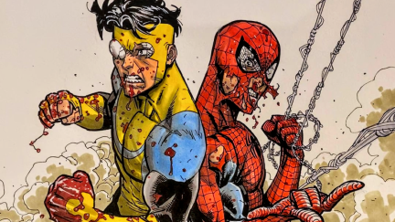 Invincible and Spider-Man by Ryan Ottley