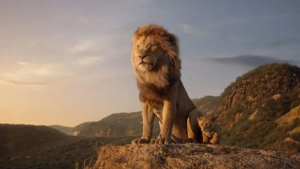 Simba and Mufasa in The Lion King