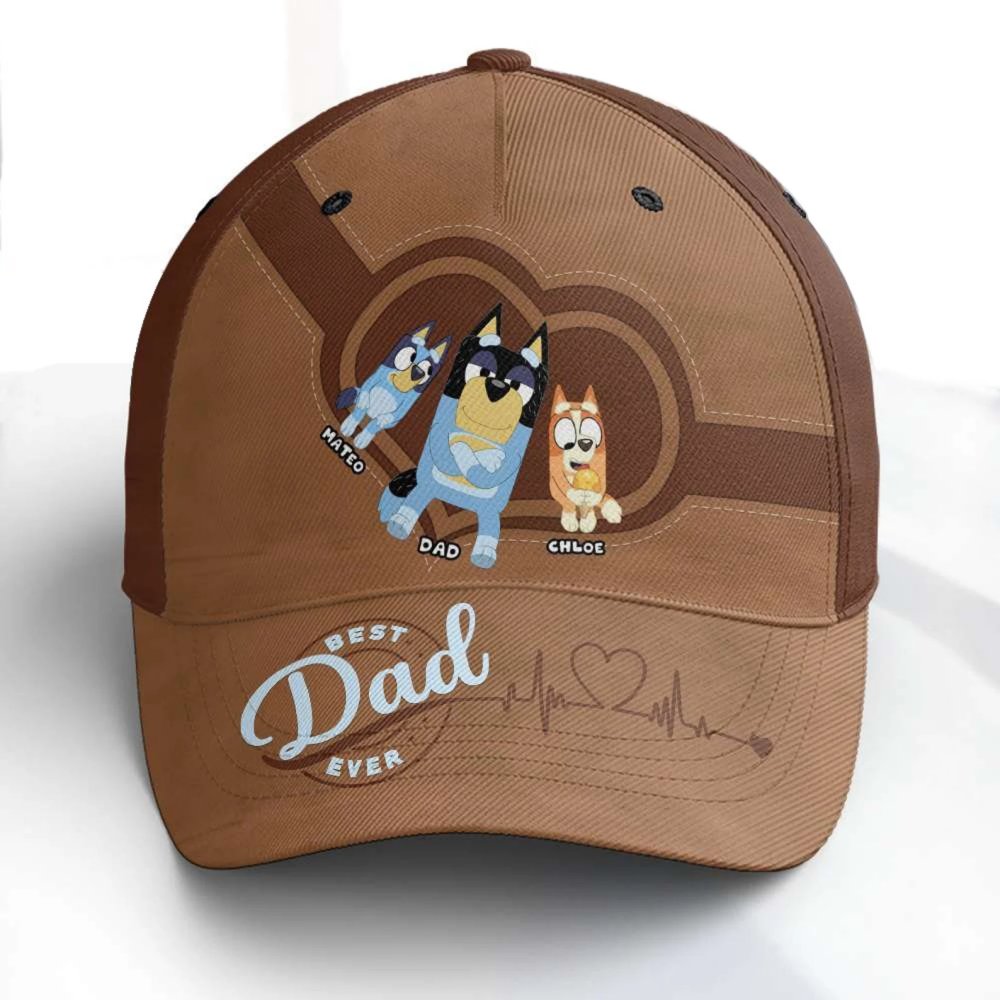 Bluey Best Dad Baseball Cap