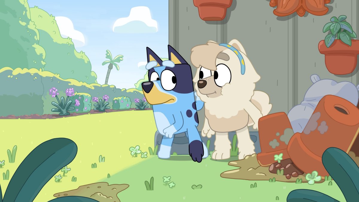 Bluey and Judo in Bluey