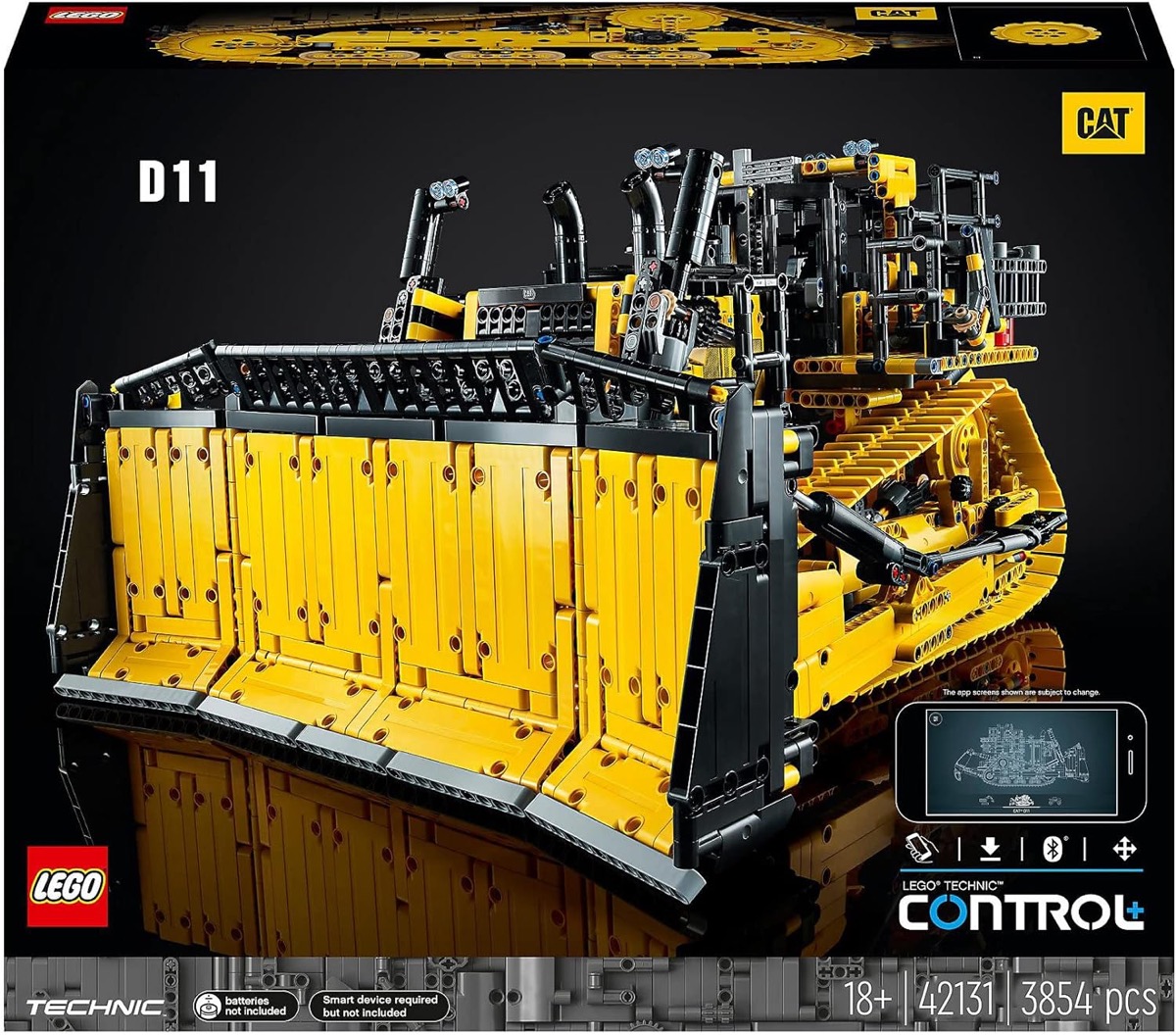 A model of the Cat (R) D11 Bulldozer by LEGO 