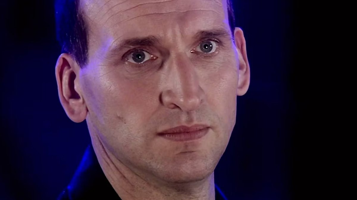 The Ninth Doctor (Christopher Eccleston) in Doctor Who "Rose"