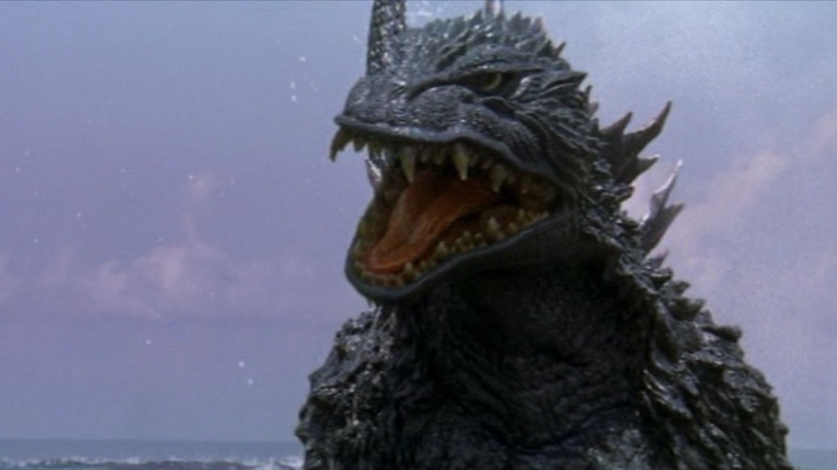 Godzilla roars in "Godzilla vs. Megaguirus"