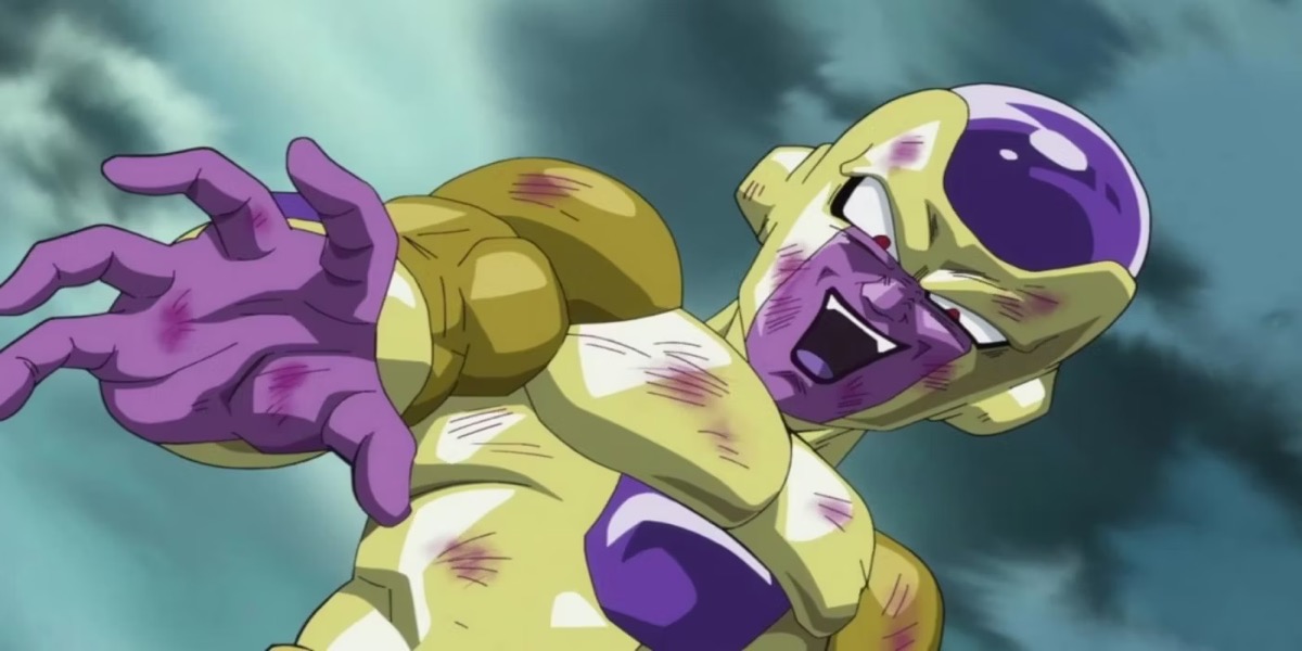 Golden Frieza laughs maniacally in "Dragon Ball Super" 