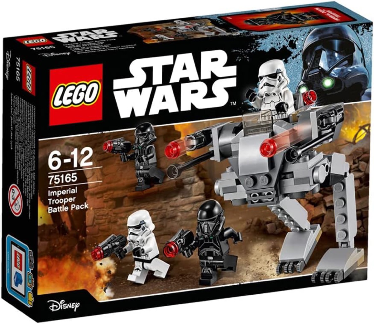 Imperial Trooper Battle Pack from "Star Wars" featuring LEGO Stormtroopers and a walker