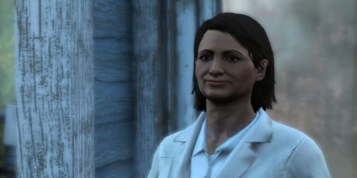 A female doctor smiles at the player in "Fallout 4"