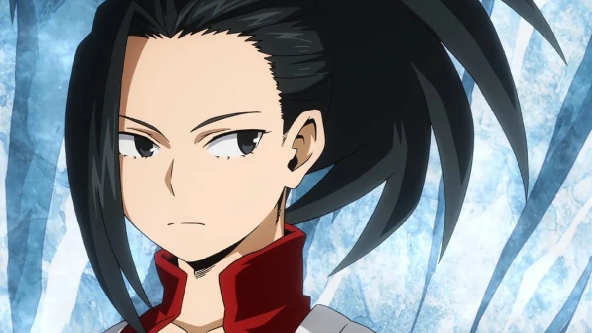 Momo Yaoyorozu gives bombastic side eye in "My Hero Academia"