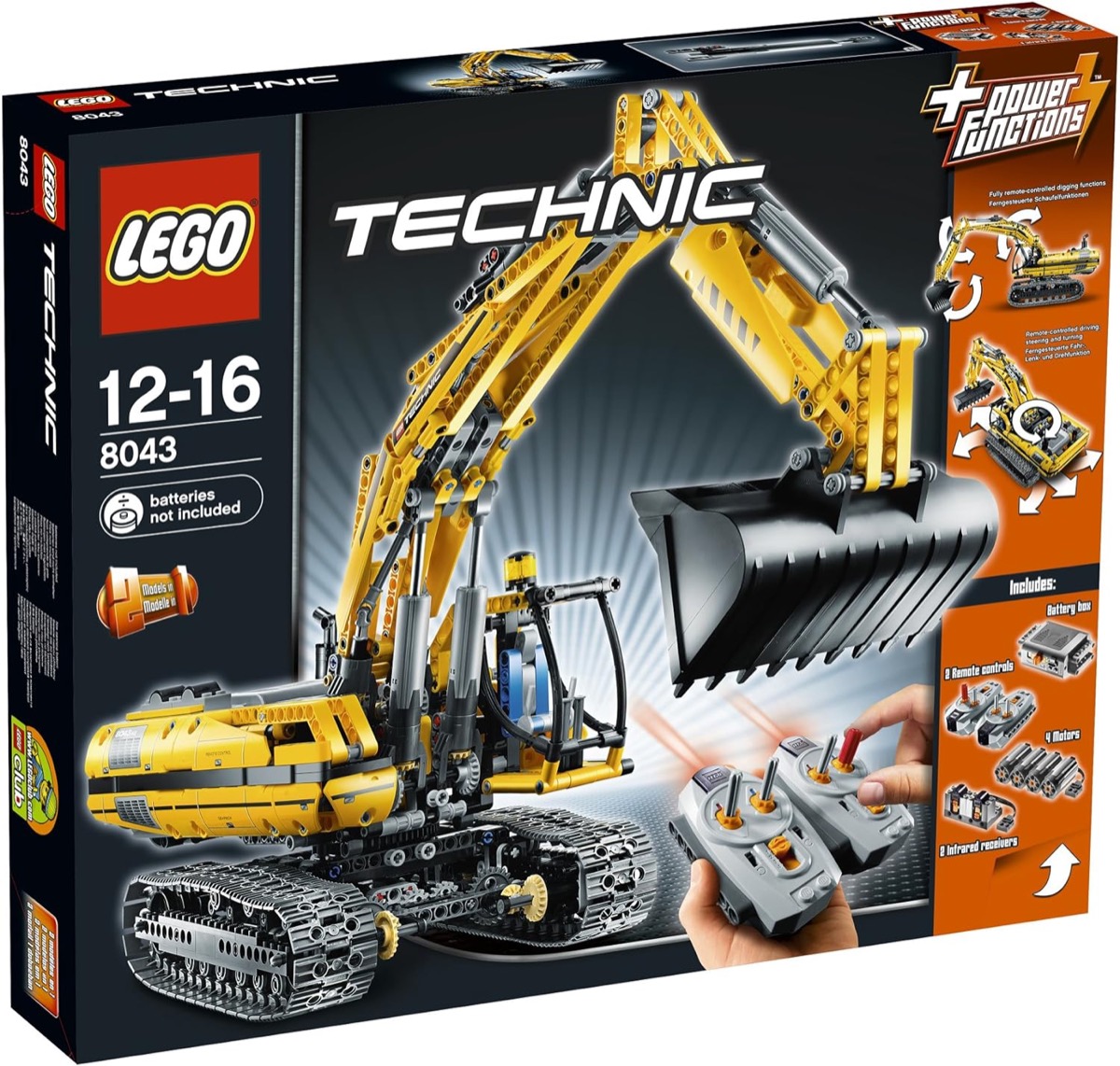 A box picturing the LEGO Motorized Excavator 