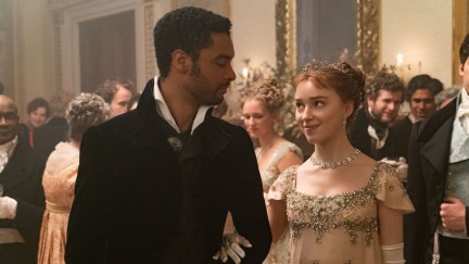 Simon and Daphne at the ball in Season 1 of Bridgerton