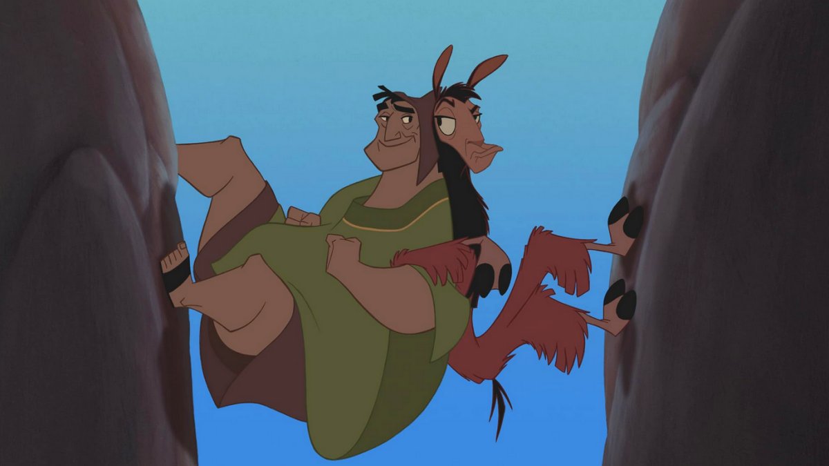 Pacha and llama-Kuzco in The Emperor's New Groove