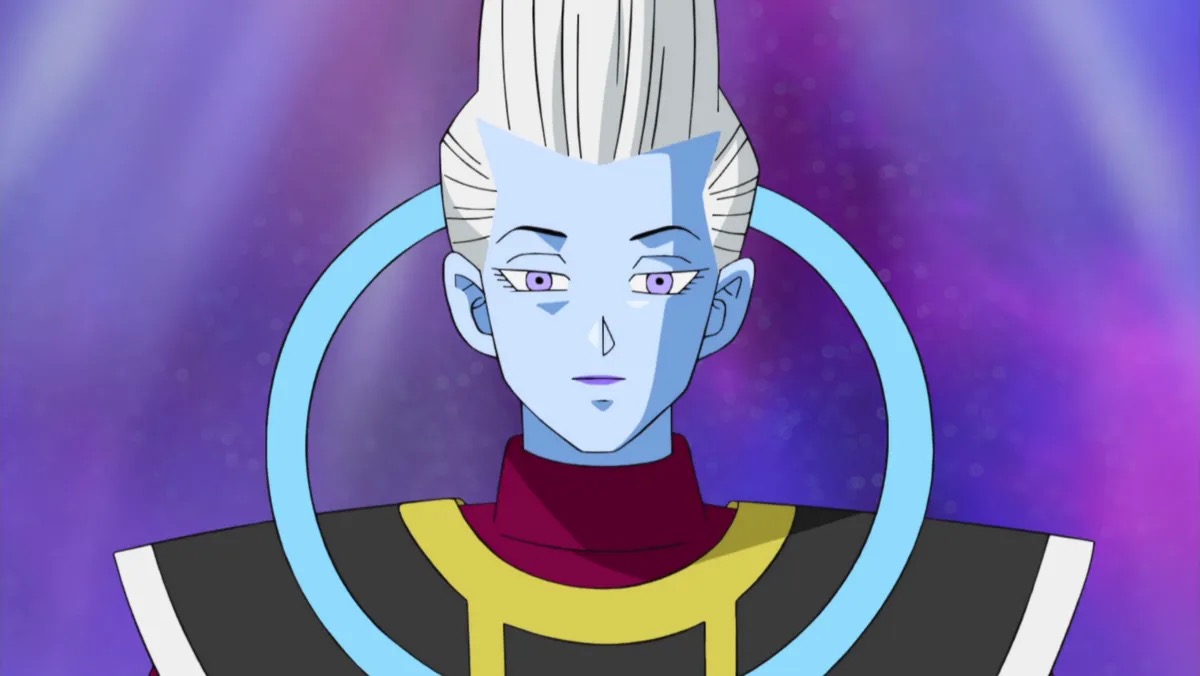 The angel Whis looking serene in "Dragon Ball Super" 