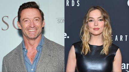 (L-R) Hugh Jackman and Jodie Comer close-ups.