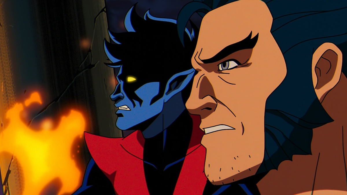 Nightcrawler and Wolverine standing next to each other