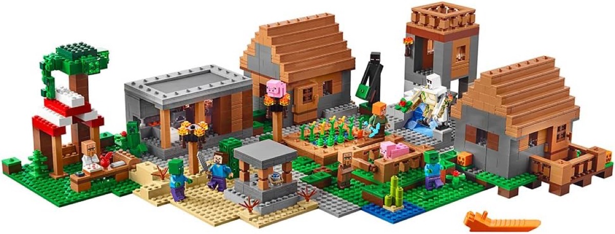 The Village LEGO set from Minecraft
