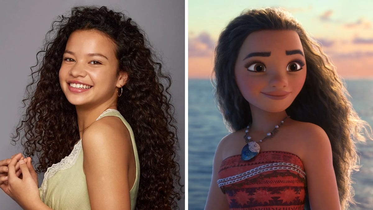 Catherine Laga'aia opposite Moana in the animated film 'Moana'