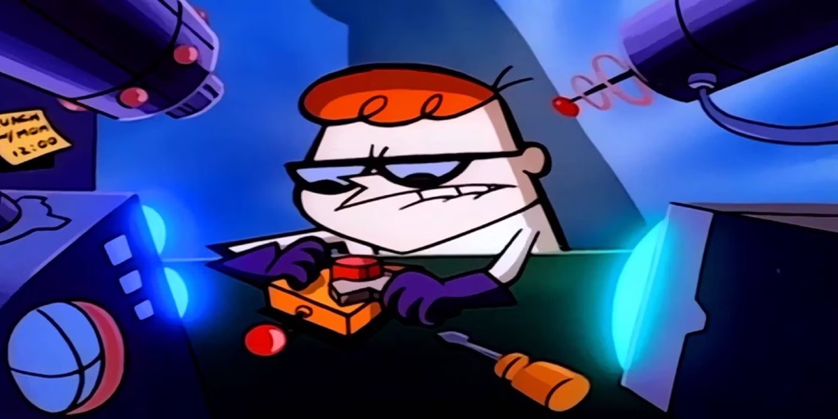 Dexter builds a contraption in "Dexter's Lab"