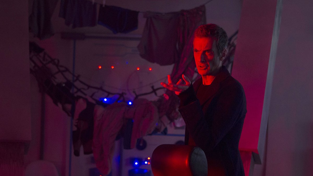 Peter Capaldi as the Twelfth Doctor in Doctor Who "Listen"