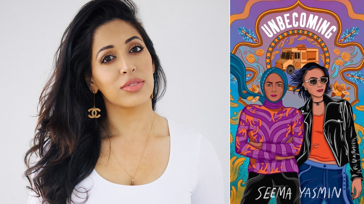 Composite image of Dr. Seema Yasmin and the cover of Unbecoming