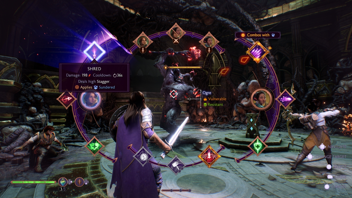 Dragon Age Veilguard ability wheel preview