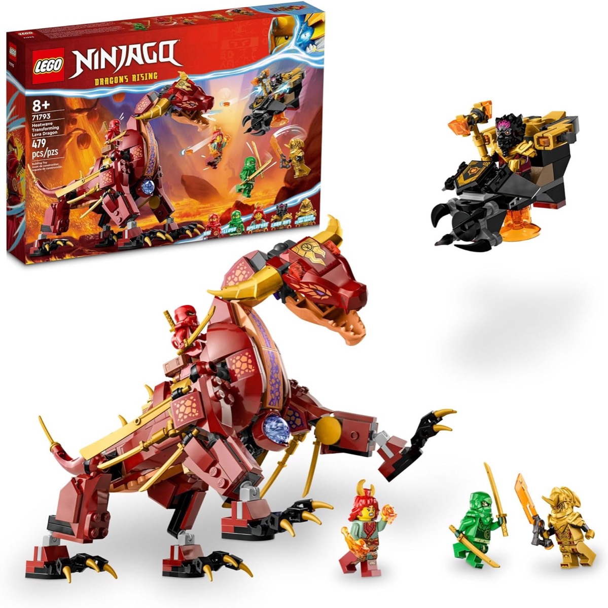 LEGO Heatwave Transforming Lava Dragon from "Ninjago"