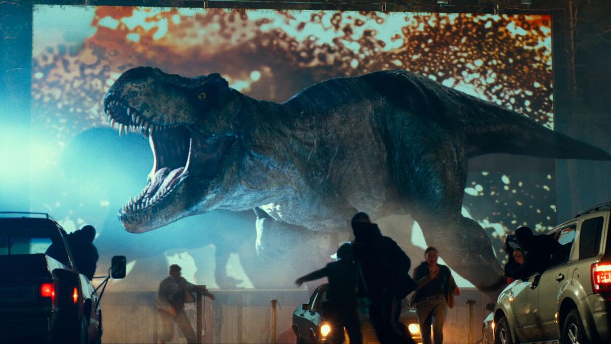 A still from 'Jurassic World: Dominion'