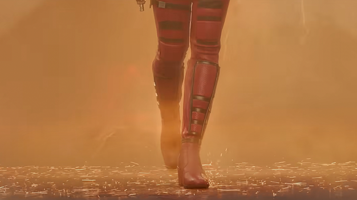 The legs of Lady Deadpool, from a teaser for 'Deadpool & Wolverine'