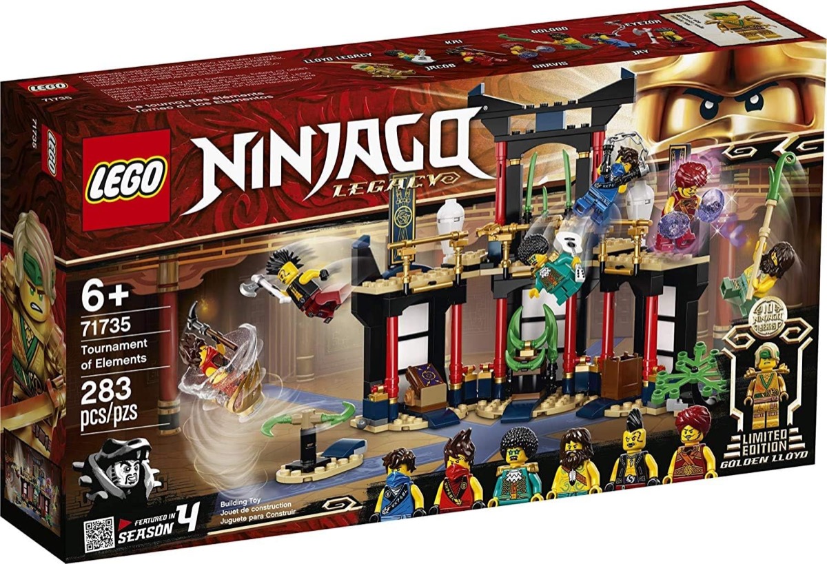 A LEGO model of the  Legacy Tournament of Elements from "Ninjago" 