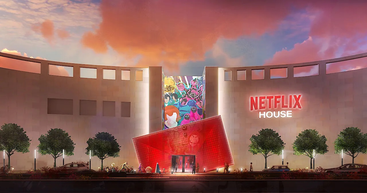 A computer rendering of a Netflix House