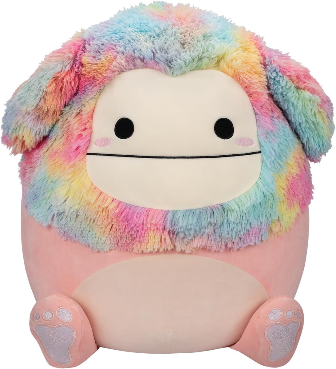 A Peach Bigfoot squishmallow 