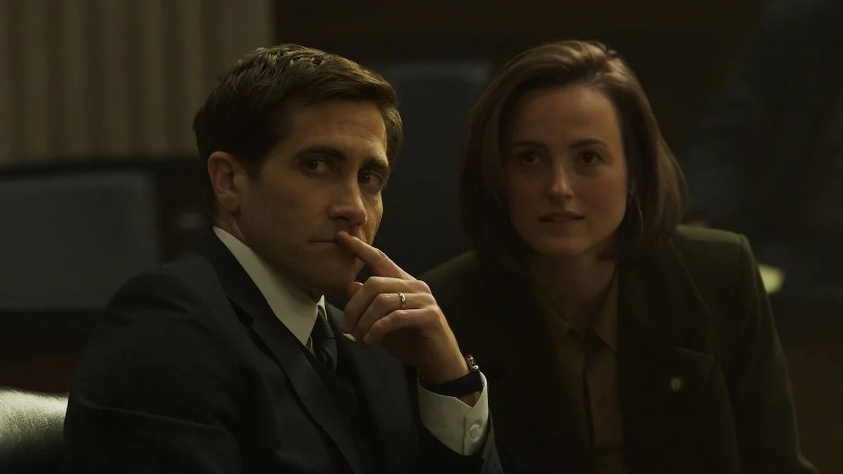 Jake Gyllenhaal and Renate Reinsve in a still from 'Presumed Innocent'