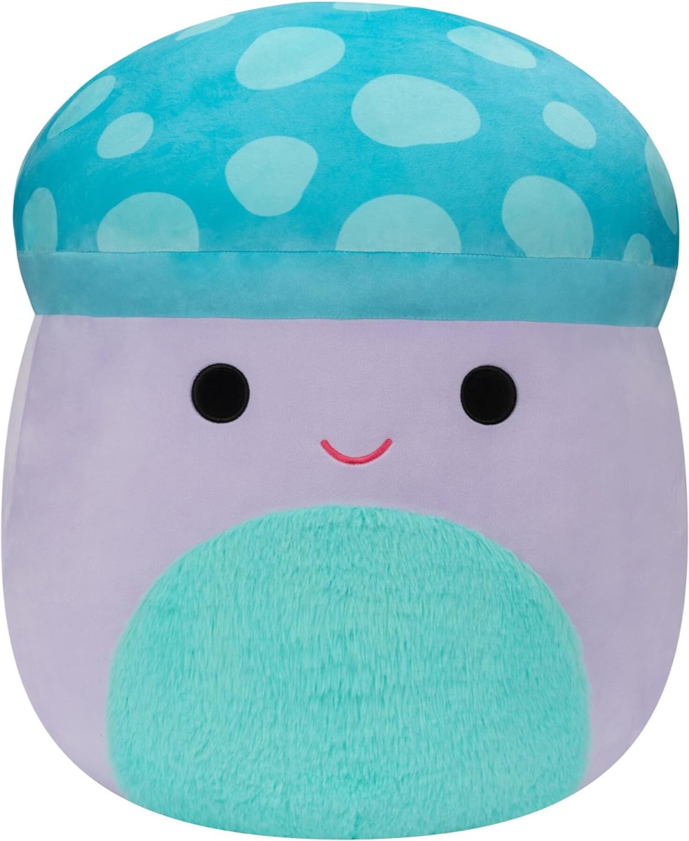 A Purple Mushroom squishmallow 