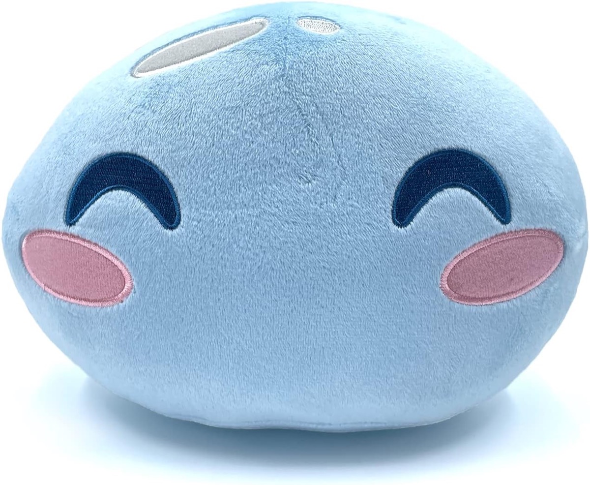 A Rimuru plushie from "That One Time I Got Reincarnated As A Slime" 