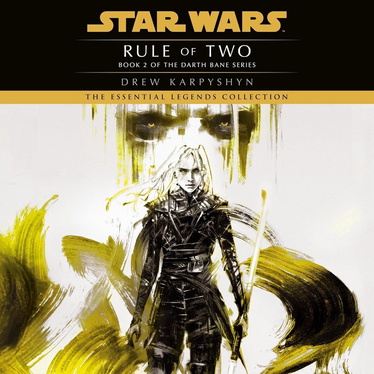 Cover art for "Rule of Two- Star Wars Legends" featuring a young sword wielding warrior