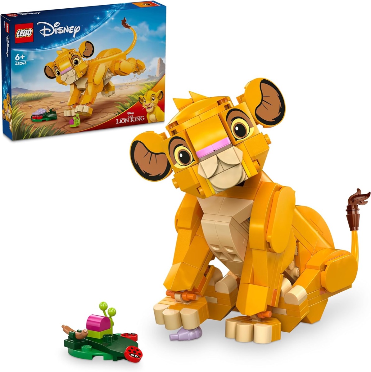 A LEGO model of Simba from "The Lion King" 
