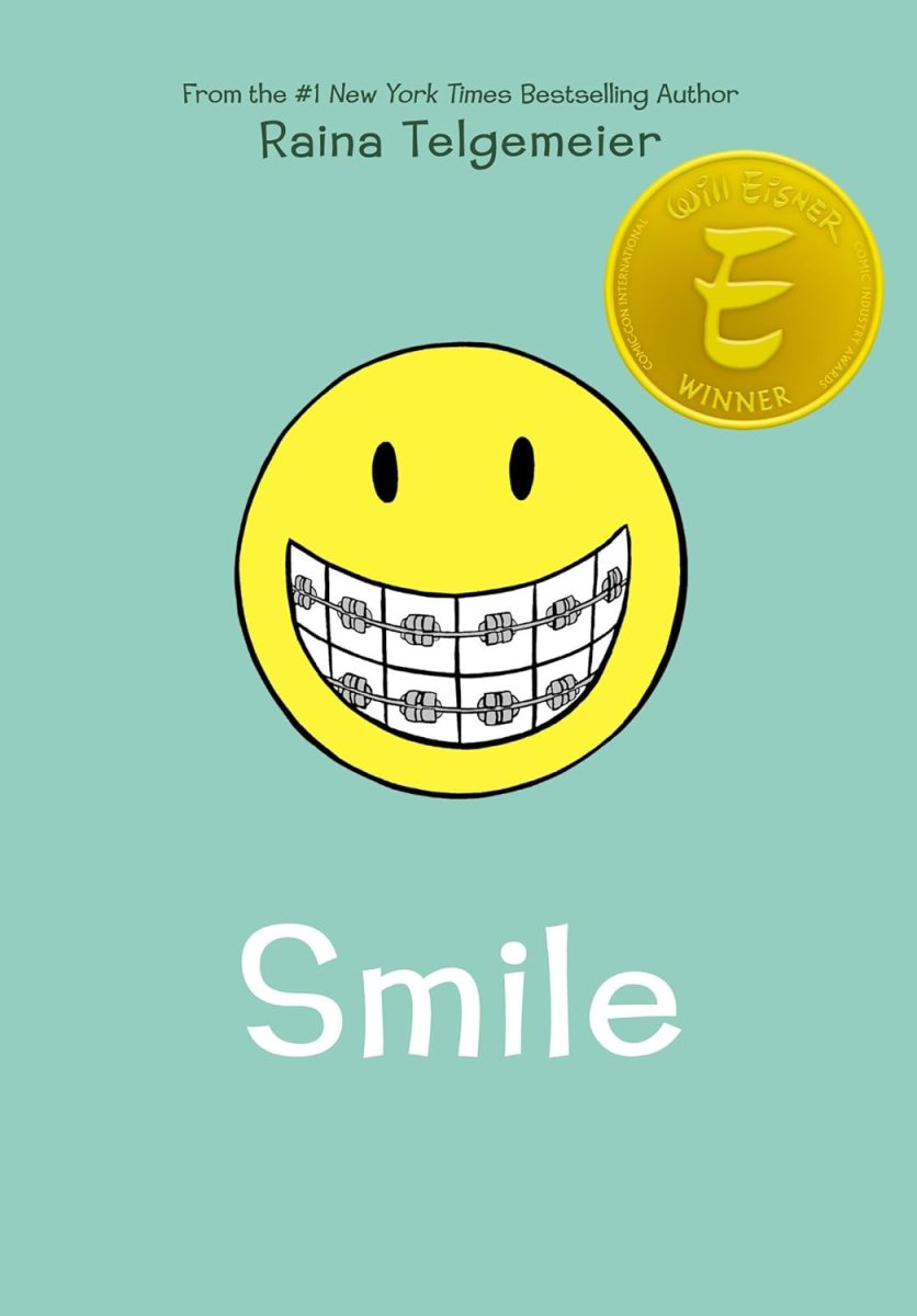 Smile cover showing a smiley face with braces