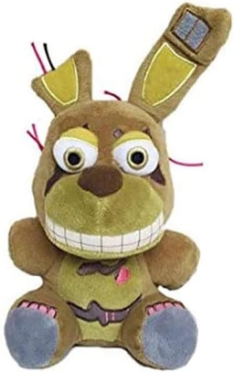 A Springtrap plushie from "Five Nights at Freddy's" 