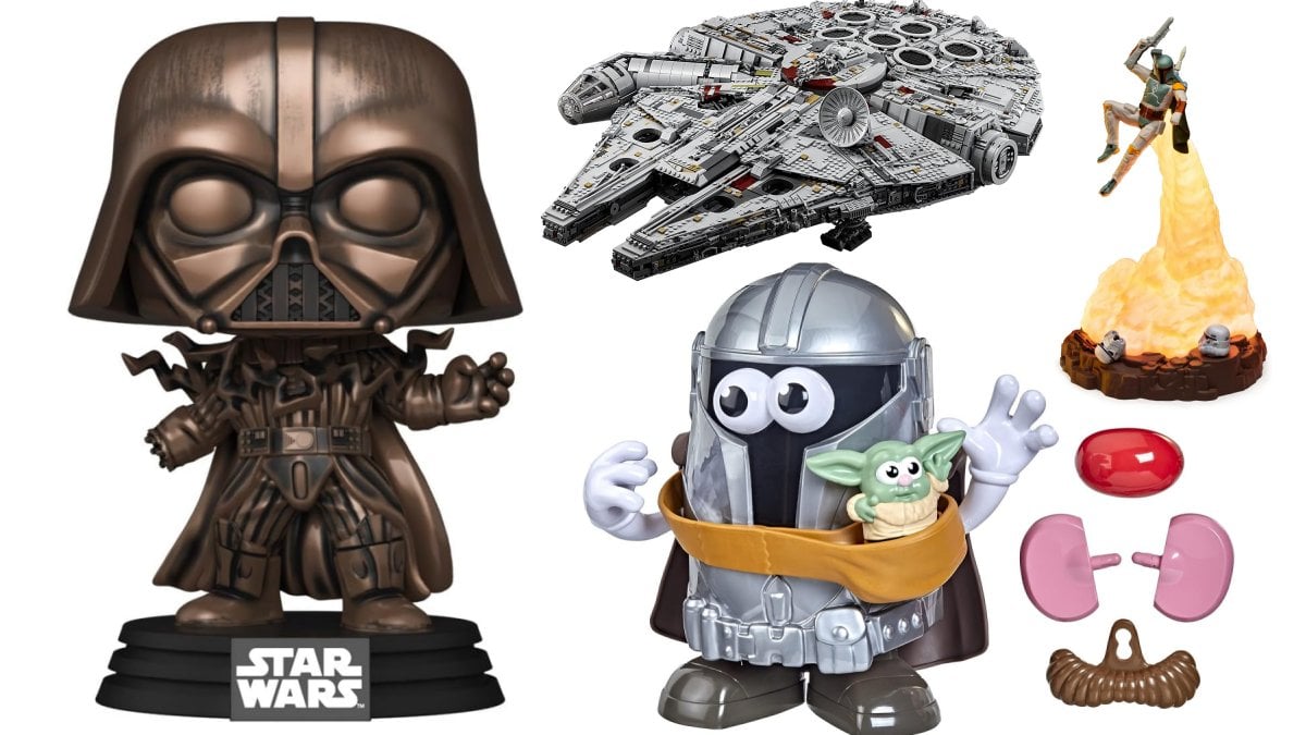 Star Wars Darth Vader Pop, The Yamdalorian, Boba Fett Lamp, LEGO Millennium Falcon